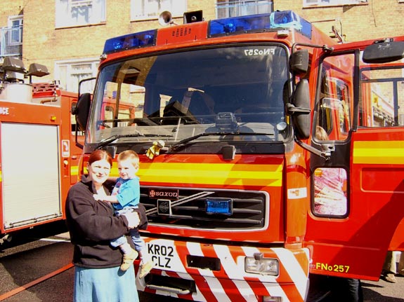 [Marnie and Tom visit the fire station]