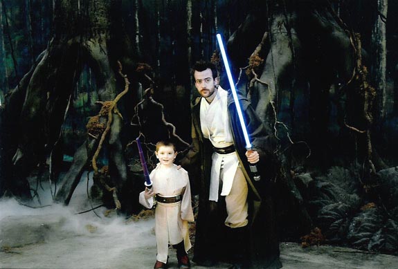 [Tom and a Jedi friend on Dagobah]