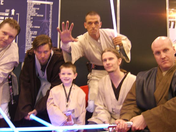 [Tom and some fellow Jedi Knights]