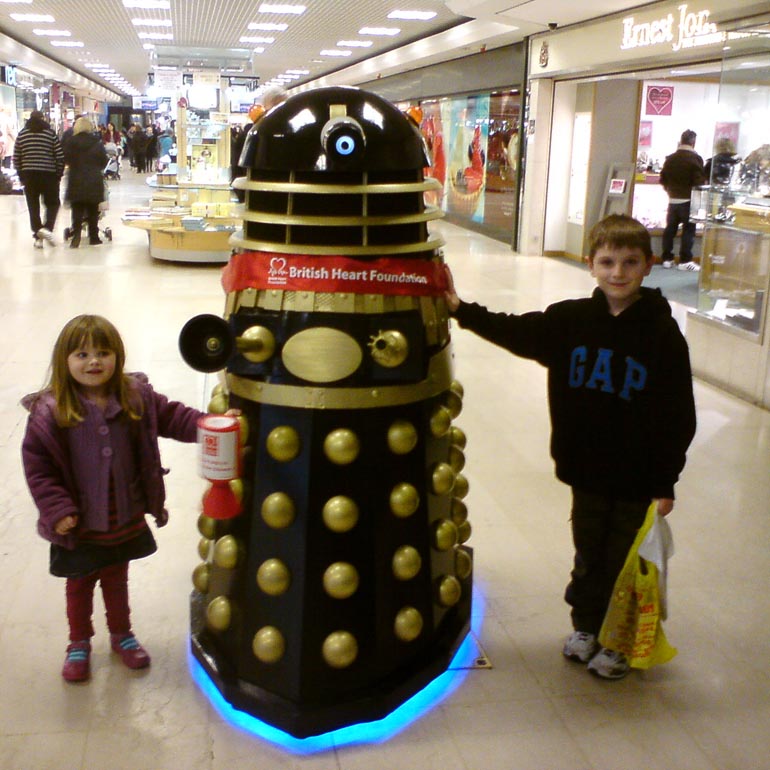 [Doing their bit for charity!]