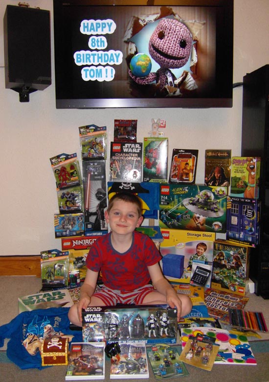 [Tom's 8th Birthday presents]